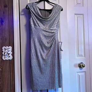 Sleek silver dress, new with tags!